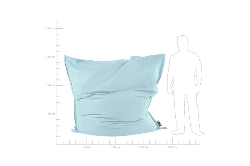 Sittsäck Beliani Fuzzy Blå, 180x230x20 cm Light blue - Møbler - Stoler & lenestoler - Sittesekk & sakkosekk