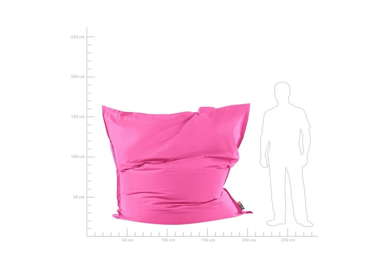 Sittsäck Beliani Fuzzy Blå, 180x230x20 cm Pink - Møbler - Stoler & lenestoler - Sittesekk & sakkosekk