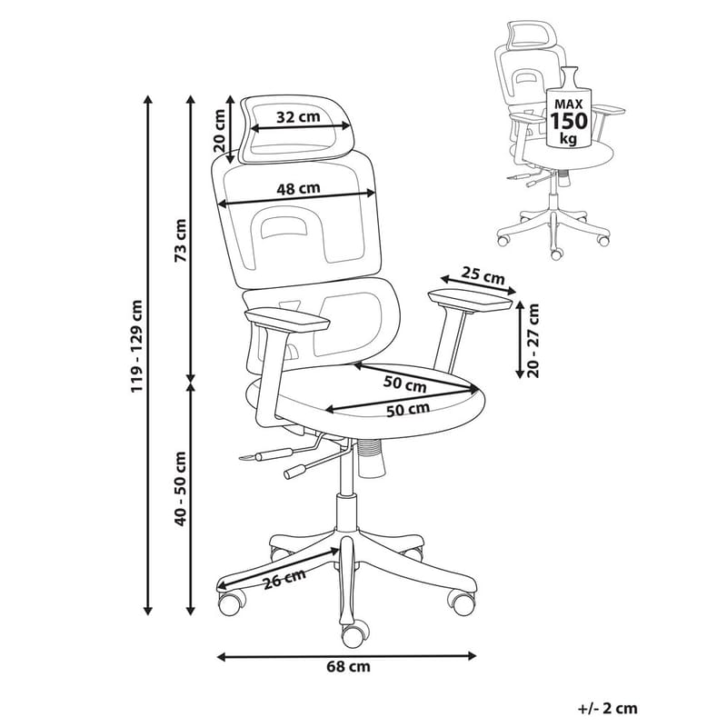 Skrivebordsstol Ally - Møbler - Stoler & lenestoler - Kontorstol & skrivebordsstol
