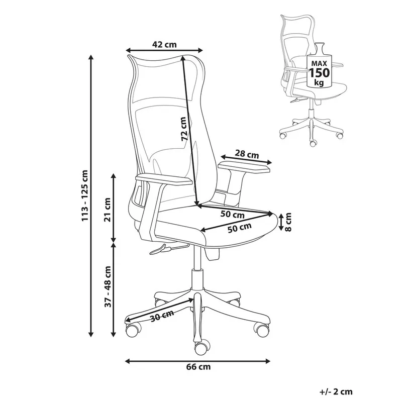 Skrivebordsstol Bard - Svart - Møbler - Stoler & lenestoler - Kontorstol & skrivebordsstol