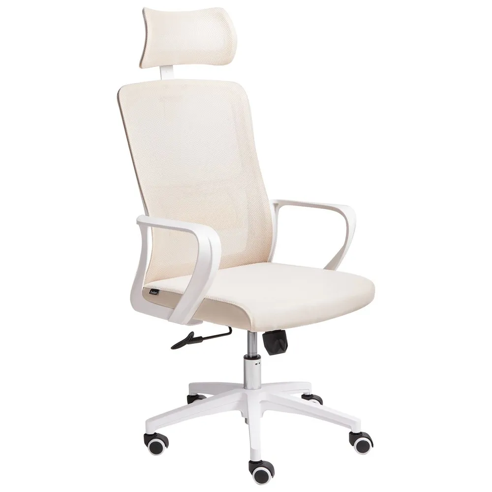 Skrivebordsstol Monarch - Beige, hvit