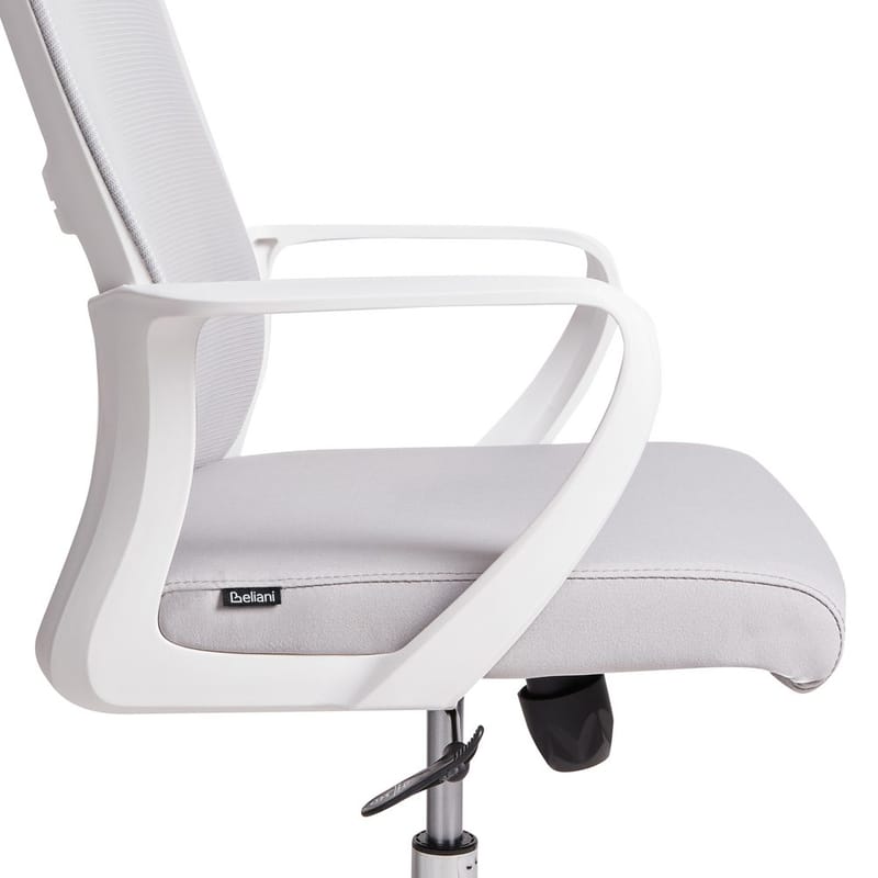 Skrivebordsstol Monarch - Grå, Hvit - Møbler - Stoler & lenestoler - Kontorstol & skrivebordsstol