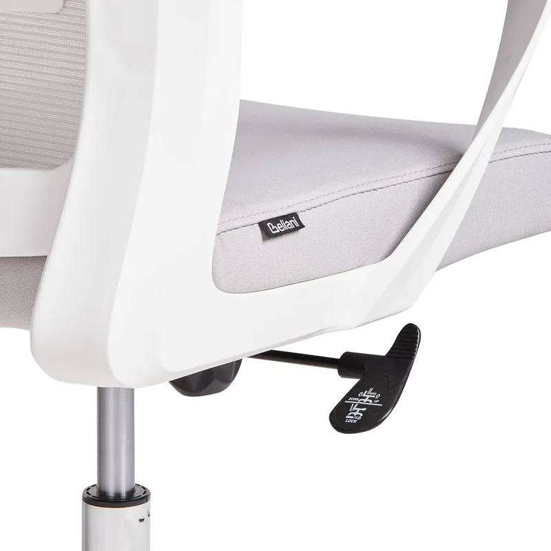 Skrivebordsstol Monarch - Grå, Hvit - Møbler - Stoler & lenestoler - Kontorstol & skrivebordsstol