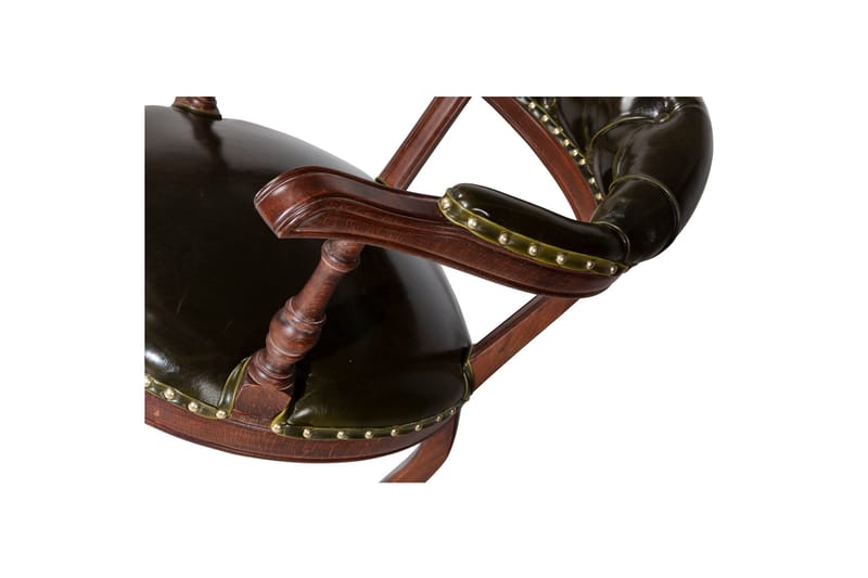 Albero Karmstol - Valnøtt/Mørkegrønn - Møbler - Stoler & lenestoler