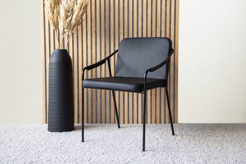 Lenestoler (med armlener) Venture Home Tvist barkrakk Svart - Møbler - Stoler & lenestoler