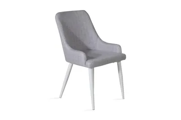 Plaza Spisestol - Grå/Hvit - Møbler - Stoler & lenestoler