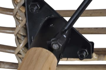 Spisestoler 2 stk brun naturell rotting - Brun - Møbler - Stoler & lenestoler