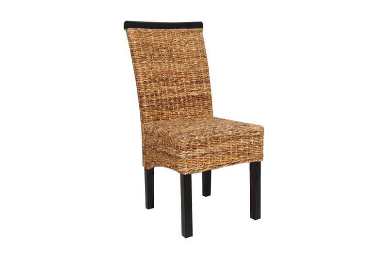 Spisestoler 6 stk abaca og heltre mango - Brun/Mangotre - Møbler - Stoler & lenestoler