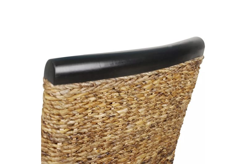 Spisestoler 6 stk abaca og heltre mango - Brun/Mangotre - Møbler - Stoler & lenestoler