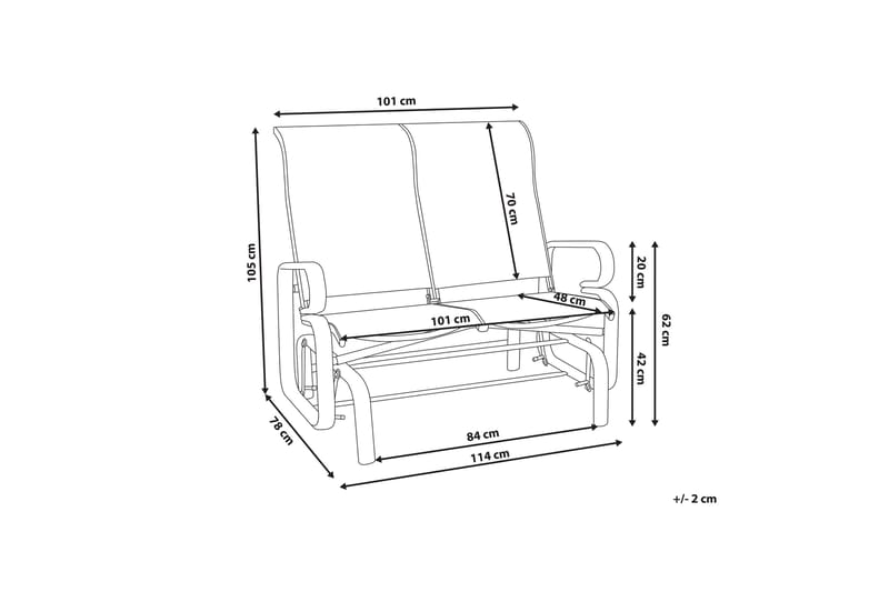 Chapau GungBenk - Brun - Hagemøbler - Utesofa - Benker