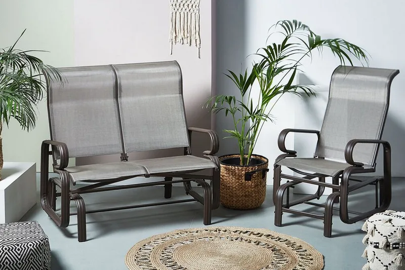 Chapau Gyngestol - Brun - Hagemøbler - Stoler & Lenestoler - Gyngestol utendørs