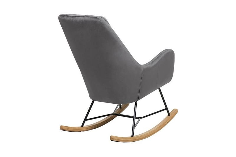 Harnos Gyngestol Fløyel - Grå - Møbler - Stoler & lenestoler - Gyngestoler