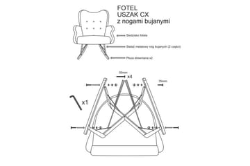 Skandynawski Gyngestol - Møbler - Stoler & lenestoler - Gyngestoler