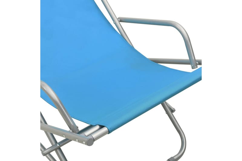 Solstoler 2 stk stål blå - Blå - Gyngestoler