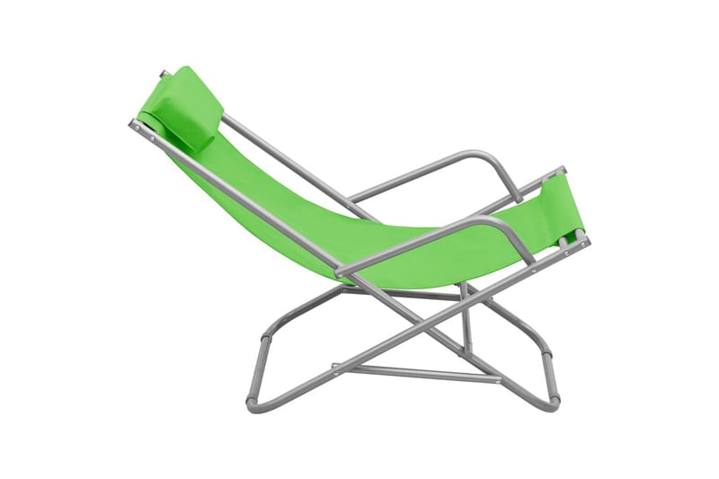 Solstoler 2 stk stål grønn - grønn - Gyngestoler
