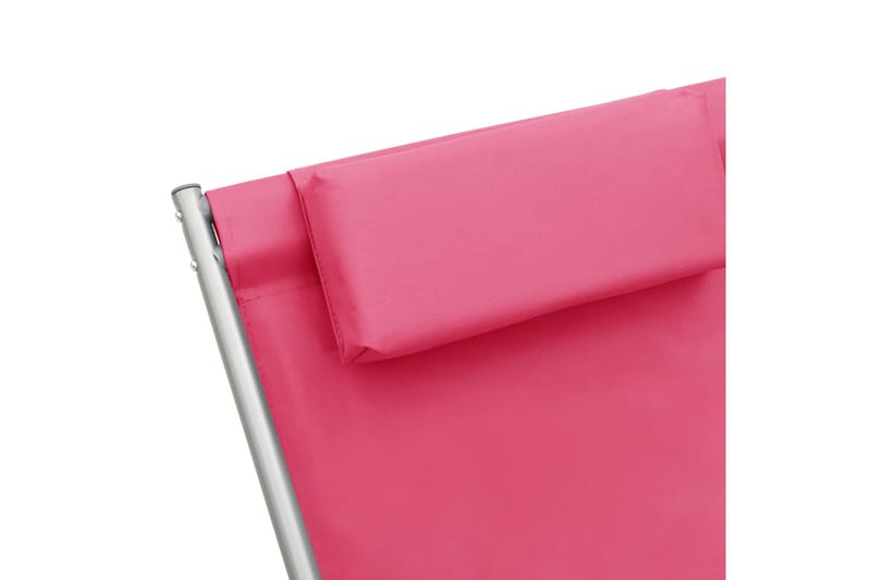 Solstoler 2 stk stål rosa - Rosa - Møbler - Stoler & lenestoler - Gyngestoler