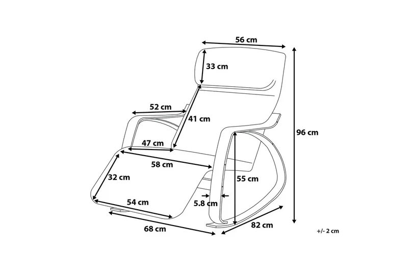 Weston Gyngestol - Beige - Møbler - Stoler & lenestoler - Gyngestoler