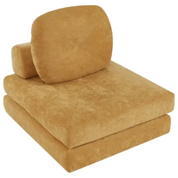 Sovesofa Olden - Sennepsgul - Møbler - Sofaer - Sovesofaer - Forovervendt sovesofa
