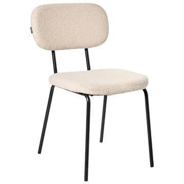 Spisestol Adair 2-pakning - Beige, svart - Møbler - Stoler & lenestoler - Spisestuestoler & kjøkkenstoler