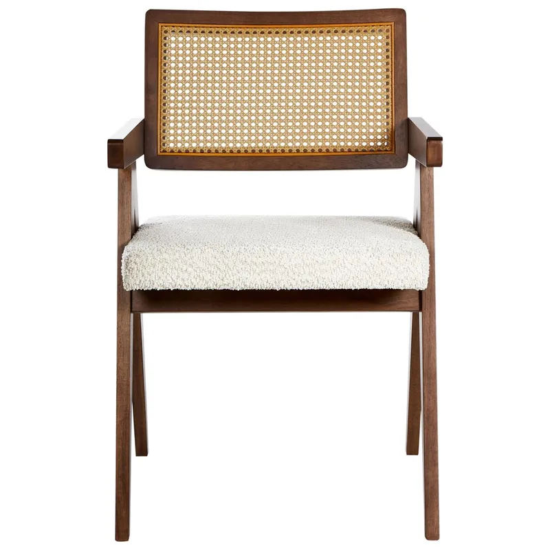 Spisestol Ava 2-pakning - Mørk brun, Beige - Møbler - Stoler & lenestoler - Spisestuestoler & kjøkkenstoler