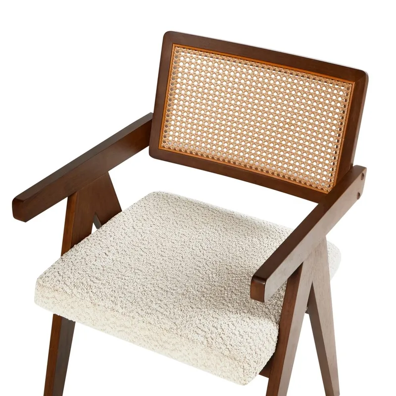 Spisestol Ava 2-pakning - Mørk brun, Beige - Møbler - Stoler & lenestoler - Spisestuestoler & kjøkkenstoler