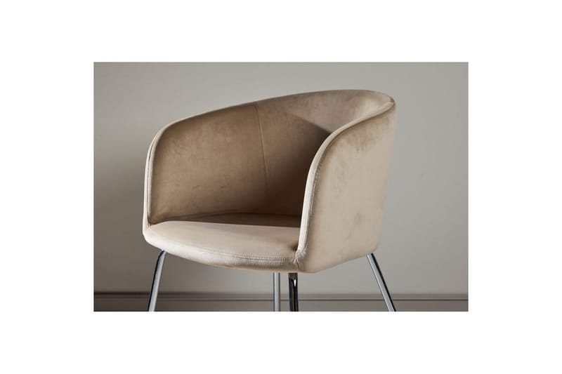 Spisestol Berit - Beige - Møbler - Stoler & lenestoler - Spisestuestoler & kjøkkenstoler