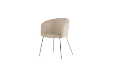 Spisestol Berit - Beige - Møbler - Stoler & lenestoler - Spisestuestoler & kjøkkenstoler