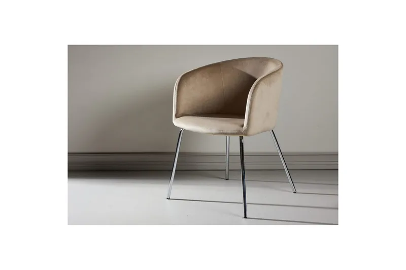 Spisestol Berit - Beige - Møbler - Stoler & lenestoler - Spisestuestoler & kjøkkenstoler