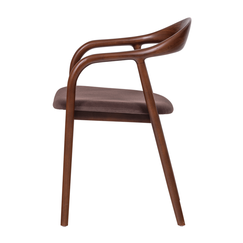 Spisestol Bran med armlener - Brun - Møbler - Stoler & lenestoler - Spisestuestoler & kjøkkenstoler