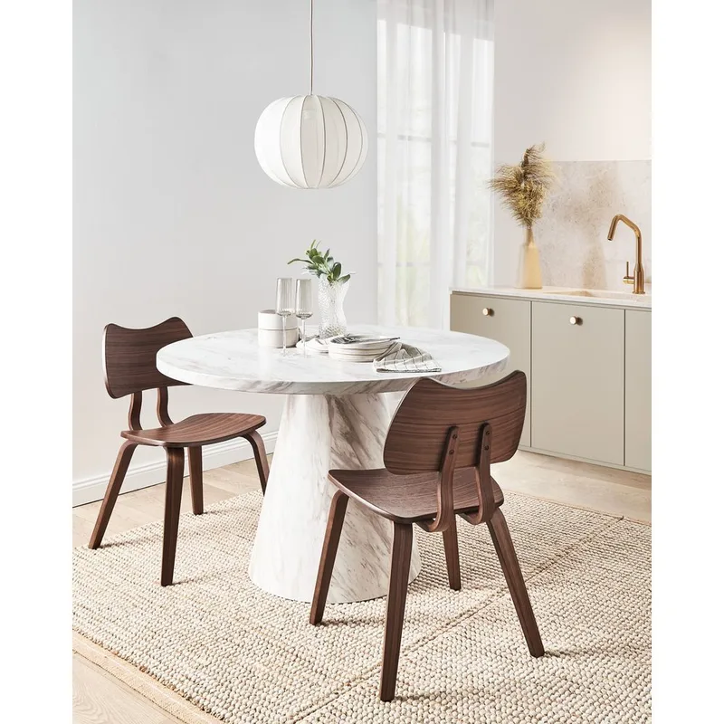 Spisestol Diana 2-pakning - Mørk brun - Møbler - Bord - Spisegrupper