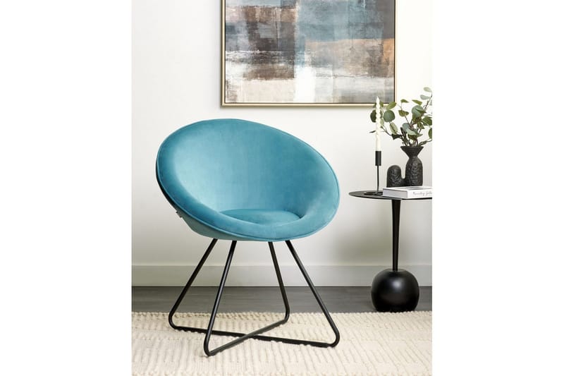 Spisestol Floby ll - Blå, Svart - Møbler - Stoler & lenestoler - Lenestoler