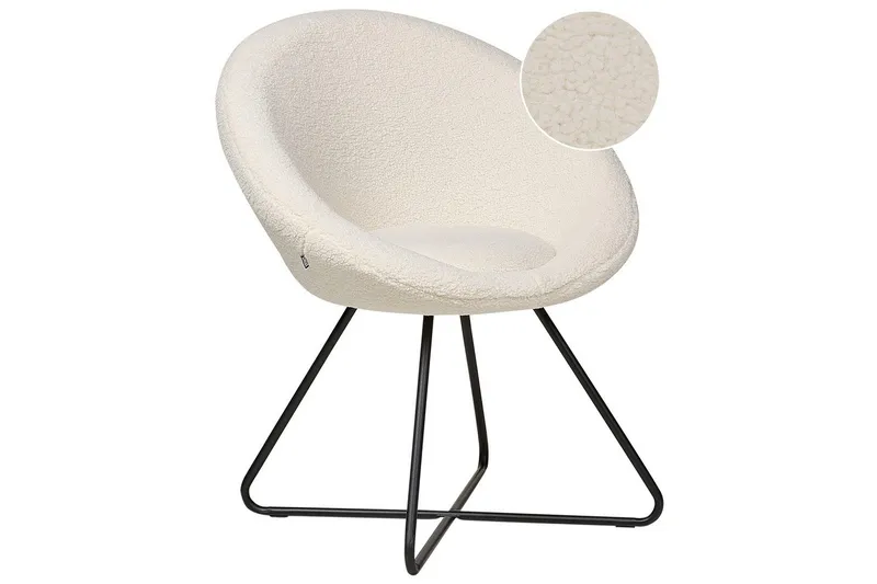 Spisestol Floby ll, Hvit, Svart