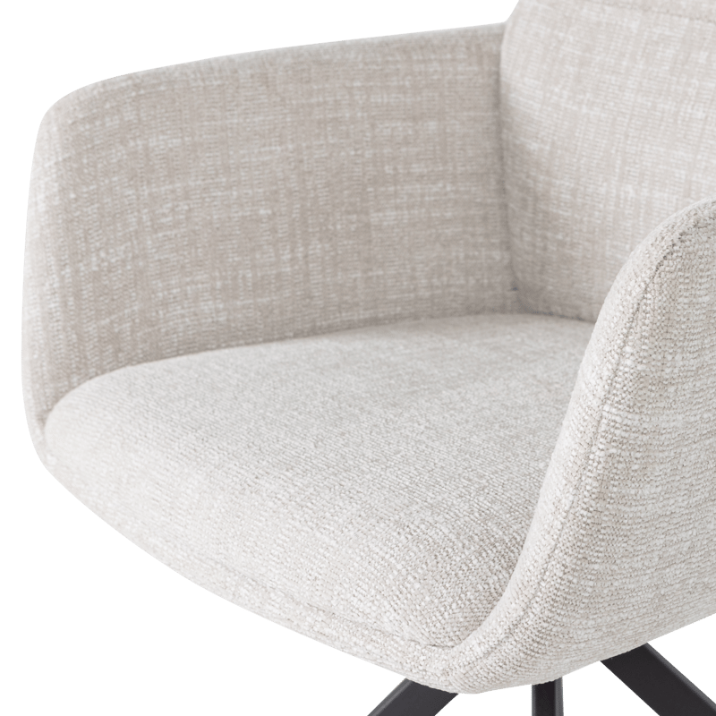 Spisestol Grant med snurrefunksjon - Natur melange - Møbler - Stoler & lenestoler - Karmstoler