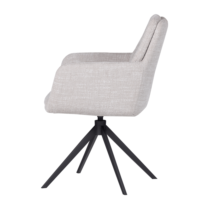 Spisestol Grant med snurrefunksjon - Natur melange - Møbler - Stoler & lenestoler - Karmstoler