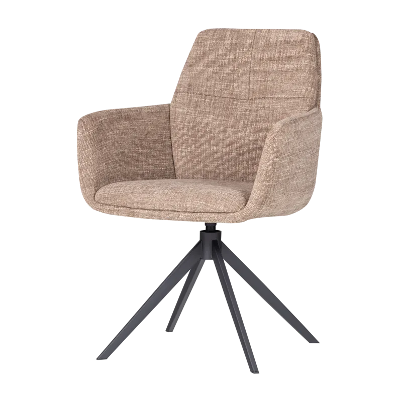 Spisestol Grant med snurrefunksjon, Sand melange