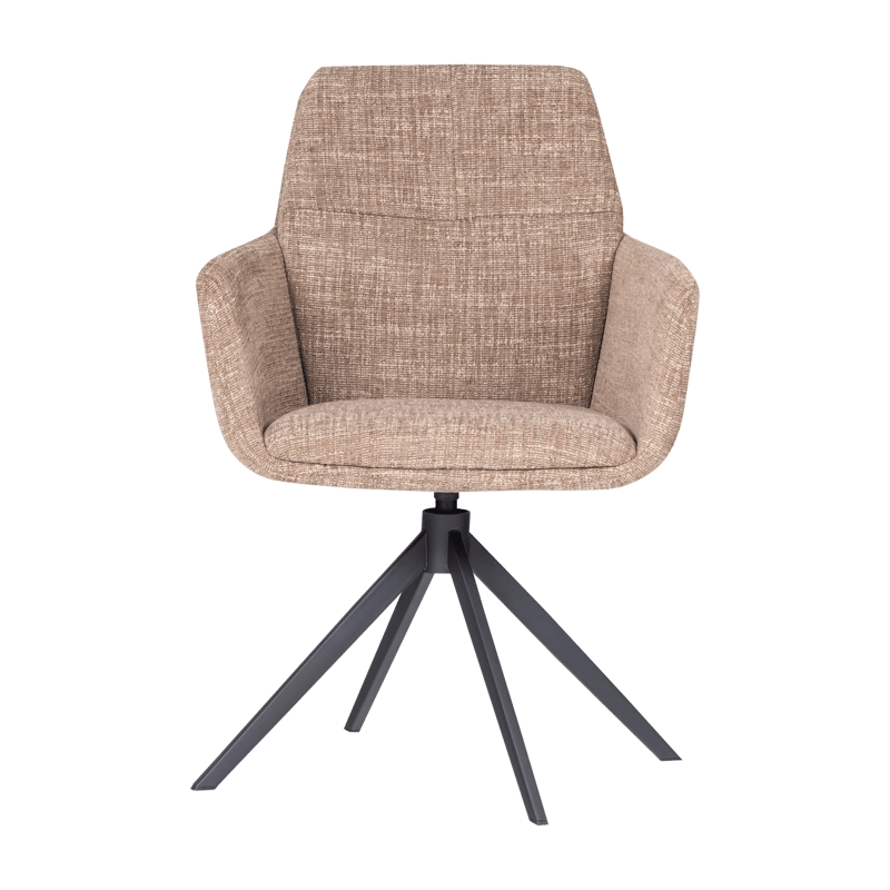 Spisestol Grant med snurrefunksjon - Sand melange - Møbler - Stoler & lenestoler - Spisestuestoler & kjøkkenstoler