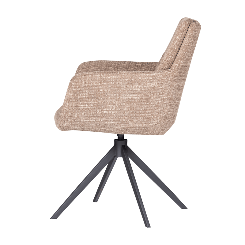 Spisestol Grant med snurrefunksjon - Sand melange - Møbler - Stoler & lenestoler - Spisestuestoler & kjøkkenstoler