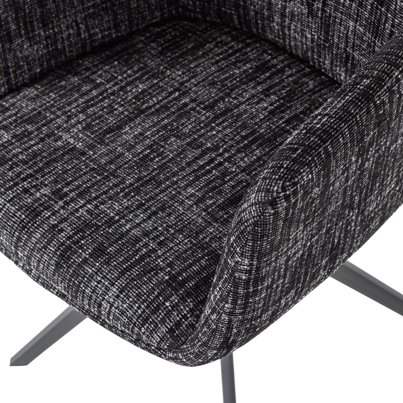 Spisestol Grant med snurrefunksjon - Svart - Møbler - Stoler & lenestoler - Spisestuestoler & kjøkkenstoler