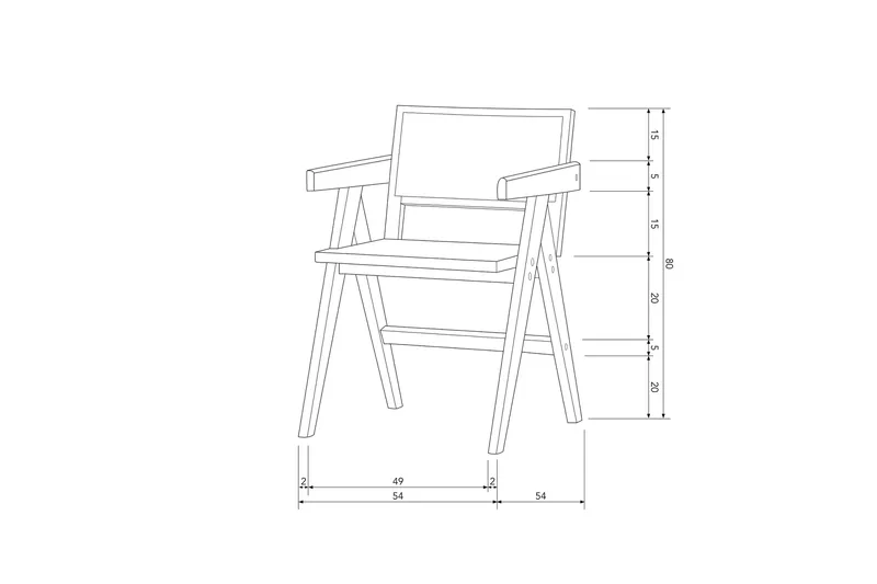 Spisestol Gunn - Møbler - Stoler & lenestoler - Karmstoler