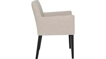 Spisestol Hammar med Armlene i Boucléstoff - beige - Møbler - Stoler & lenestoler - Spisestuestoler & kjøkkenstoler