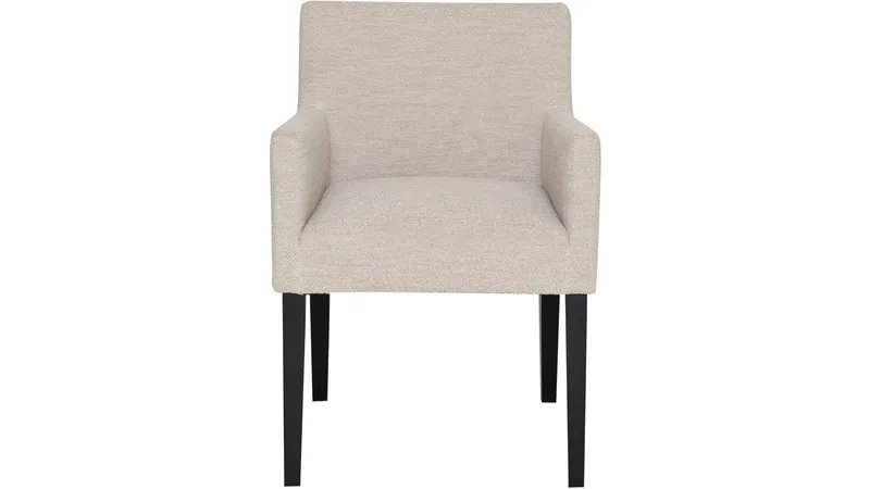 Spisestol Hammar med Armlene i Boucléstoff - beige - Møbler - Stoler & lenestoler - Spisestuestoler & kjøkkenstoler