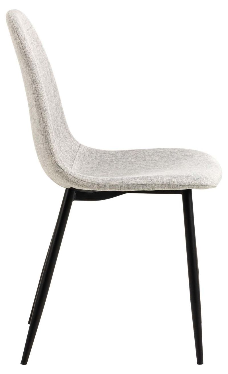Spisestol HOME4YOU Celia Grå/svart - grå/svart - Møbler - Stoler & lenestoler - Spisestuestoler & kjøkkenstoler