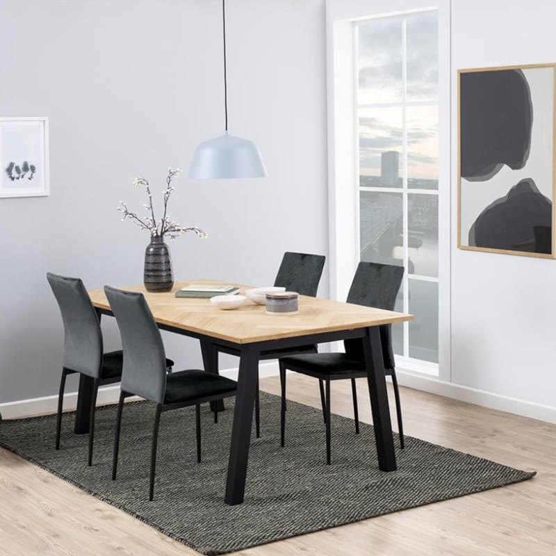 Spisestol HOME4YOU Demina Grå - Grå - Møbler - Stoler & lenestoler - Spisestuestoler & kjøkkenstoler