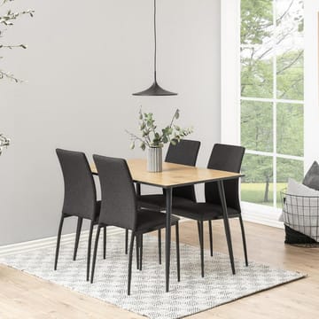 Spisestol HOME4YOU Demina Mørkegrå - Mørkegrå - Møbler - Stoler & lenestoler - Spisestuestoler & kjøkkenstoler