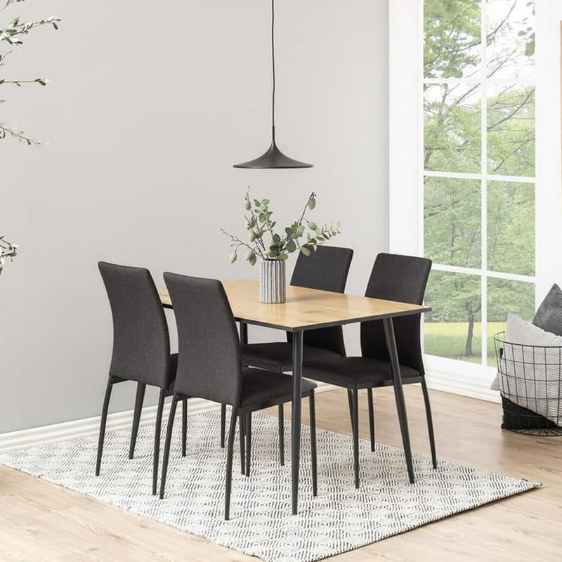 Spisestol HOME4YOU Demina Mørkegrå - Mørkegrå - Møbler - Stoler & lenestoler - Spisestuestoler & kjøkkenstoler