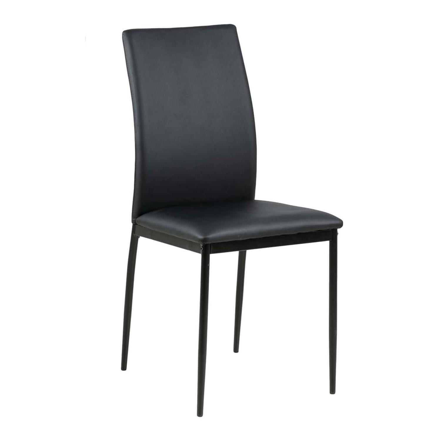 Spisestol HOME4YOU Demina Svart PU - Svart