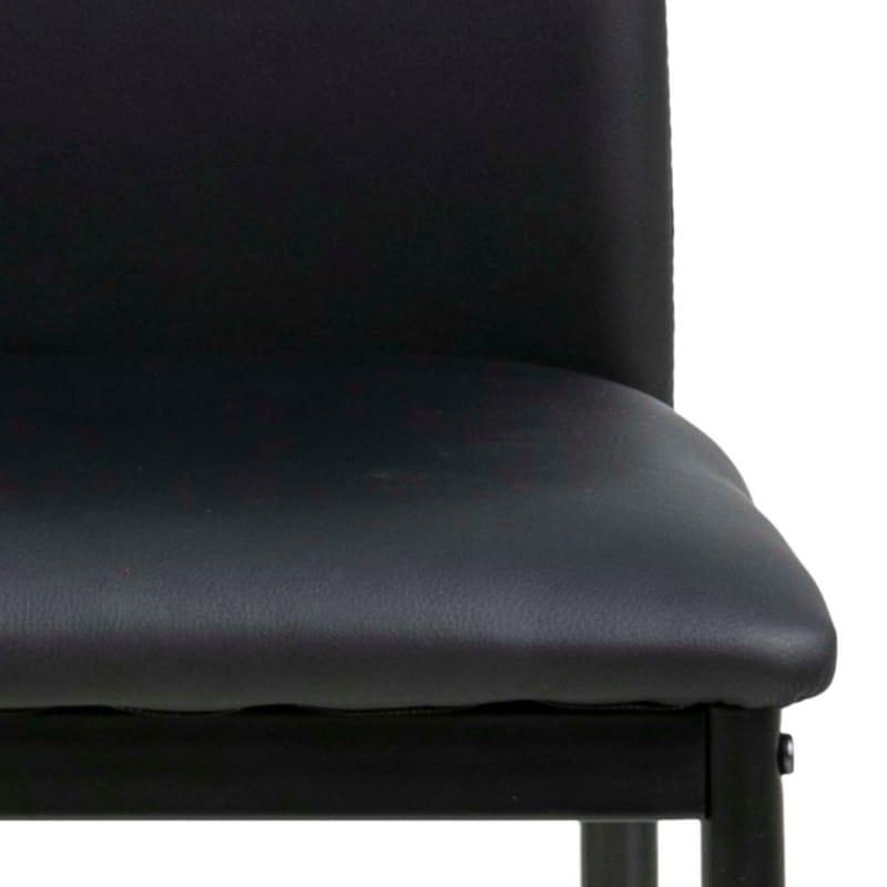 Spisestol HOME4YOU Demina Svart PU - Svart - Møbler - Stoler & lenestoler - Spisestuestoler & kjøkkenstoler
