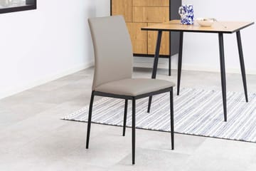 Spisestol HOME4YOU Demina Taupe - Taupe - Møbler - Stoler & lenestoler - Spisestuestoler & kjøkkenstoler