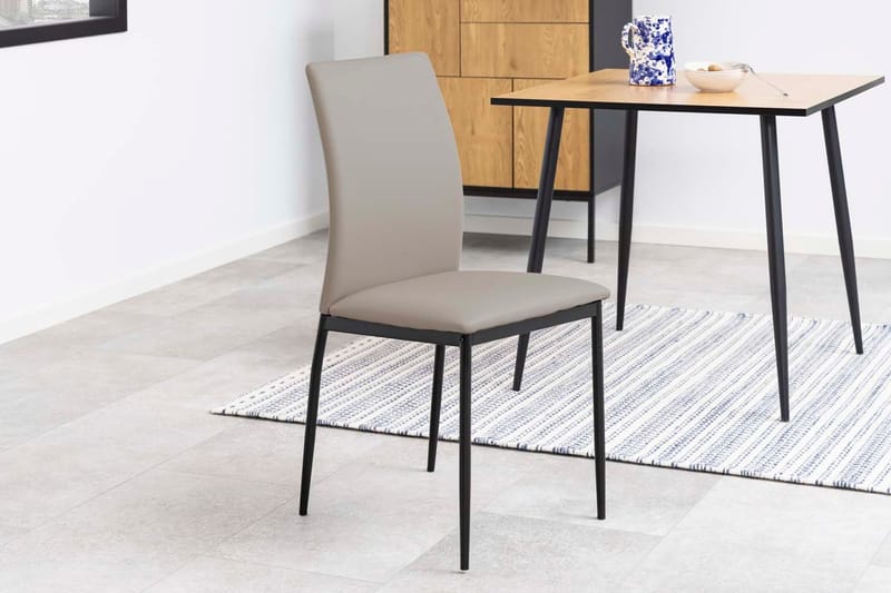 Spisestol HOME4YOU Demina Taupe - Taupe - Møbler - Stoler & lenestoler - Spisestuestoler & kjøkkenstoler