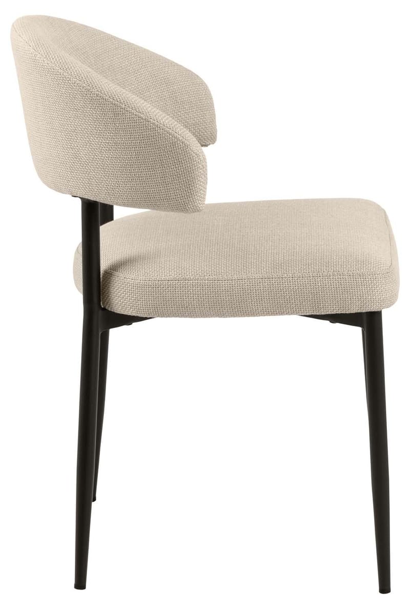 Spisestol HOME4YOU Edina beige - Beige - Møbler - Stoler & lenestoler - Spisestuestoler & kjøkkenstoler